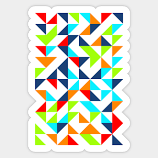 Aesthetic Geometric Pattern - Triangle #5 Sticker